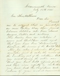 Letter to Brig. Gen. Thomas Bowen from Col. W. F. Cloud by W. F. Cloud