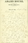 Letter to Ida Burr from Blair