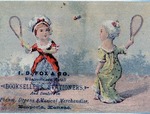 Postcard: I. D. Fox & Co. Wholesale and Retail Badminton Illustration