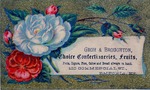 Postcard: Groh & Broughton Choice Confectioneries with a Blue Flower