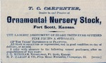 Postcard: T. C. Carpenter, Dealer in and Planter of Ornamental Nursery Stock, Fort Scott, Kansas