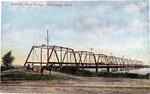 Postcard: Arkansas River Bridge, Hutchinson, Kansas