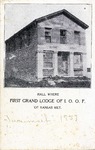 Postcard: Hall Where First Grand Lodge of I.O.O.F. of Kansas Met