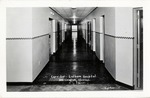 Postcard: Corridor -Lutheran Hospital, Hoisington, Kansas