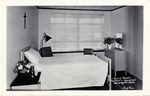 Postcard: Guest Room -Lutheran Hospital. Hoisington, Kansas