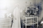Postcard: Corner of Sterilizing Room, Norwegian Lutheran Deaconess, Home and Hospital, Chicago, 205