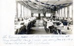Postcard: The Dining Room at the Nurses Quarters at Base Hospital, Camp Dodge