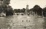Postcard: Steven's Swimming Pond, Hutchinson, Kansas