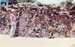 Postcard: Sandstone Rock Wall