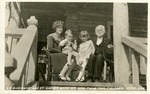 Postcard: S. P. Dinsmoor Age 87 and His Wife 27, and Their Two Children. Lucas, Kansas