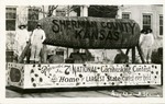 Postcard:  Represented In 7th National Cornhusking Contest and Home of Largest State Contest Ever Held, Goodland, Kansas