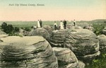 Postcard: Rock City Ottawa County, Kansas