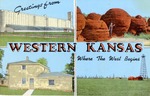 Postcard: Greetings from Western Kansas Where the West Begins