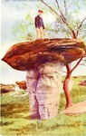 Postcard: 654. Toad-Stool Rock, Carneiro, Kansas