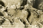 Postcard: Whiteford's Indian Burial Pit, Salina, Kansas with Numbered Artifacts