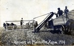 Postcard: Harvest at Plainville, Kansas, 1914