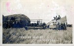 Postcard: Heading Wheat in Kansas, 1910