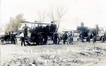 Postcard: Nichols and Shepard Co's First Demonstration at Argonia, Kansas