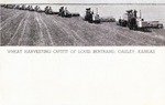 Postcard: Wheat Harvesting Outfit of Louis Bertrand, Oakley, Kansas