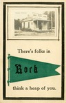 Postcard: Rock, Kansas. The Rock State Bank, 1930