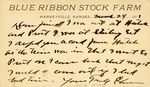 Postcard: Blue Ribbon Stock Farm