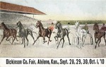 Postcard: Dickinson County Fair, Abilene, Kansas, Sept. 28,29,30, Oct. 1, '10