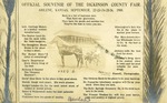 Postcard: Official Souvenir of the Dickinson County Fair by B. B. P. and Mable Hough