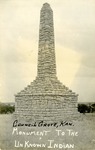 Postcard: Monument to the Unknown Indian, Council Grove, Kansas
