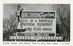 Postcard: Waconda Springs, Kansas - Historic Mecca for Early Plains Indians - on US-24