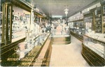 Postcard: Interior of Johnson's Jewelry Store, Independence, Kansas