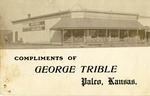 Postcard: Compliments of George Trible, Palco Kansas