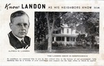 Postcard: Know Landon as His Neighbors Know Him