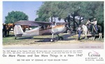Postcard: Go More Place and See More Things in a New 1947 Cessna
