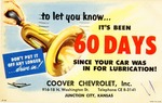 Postcard: Coover Chevrolet Advertisement
