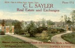 Postcard: C. L. Sayler Real Estate and Exchanges