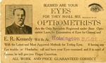 Postcard: Optometrists Advertisement