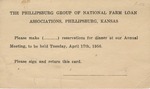 Postcard: Phillipsburg Group of National Farm Loan Associations, Phillipsburg, Kansas