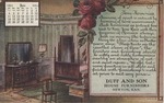 Postcard: Duff and Son House Furnishers, Newton, Kansas, Bedroom