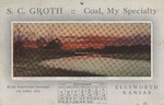 Postcard: S. C. Groth: Coal, My Specialty, The Trail of Sunset