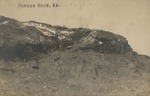 Postcard: Pawnee Rock, Kansas with Stain