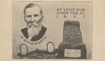 Postcard: Santa Fe Trail Marker,At Lone Elm Since Feb. 27, 1857
