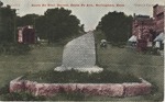 Postcard: B1111C3 Santa Fe Trail Marker, Santa Fe Ave., Burlingame, Kansas 