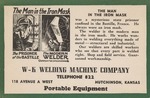 Postcard: W-K Welding Machine Company Advertisement, The Man in the Iron Mask