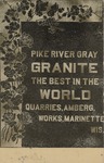 Postcard: Monuments of Quality, Washington Marble and Granite Works, Washington, Kansas