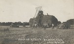 Postcard: Stacking Alfalfa W.H. Burn's Field, Little River, KS.