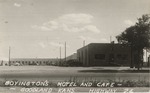 Postcard: Boyington's Motel and Café - Goodland, Kansas. Highway 24