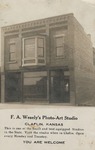Postcard: F. A. Wesely's Photo-Art Studio, Claflin, Kansas