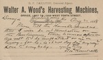Postcard: Walter A. Wood's Harvesting Machines