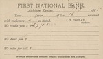 Postcard: First National Bank
