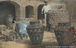 Postcard: Native Potter at a Kiln, Greta ware method of Tonala, Mexico.